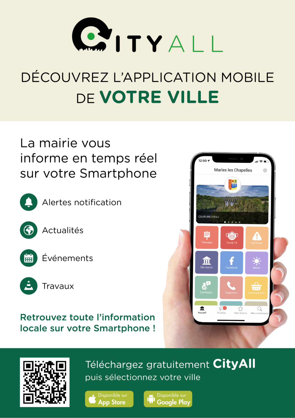 La mairie de Guerlédan lance son application mobile CityAll
