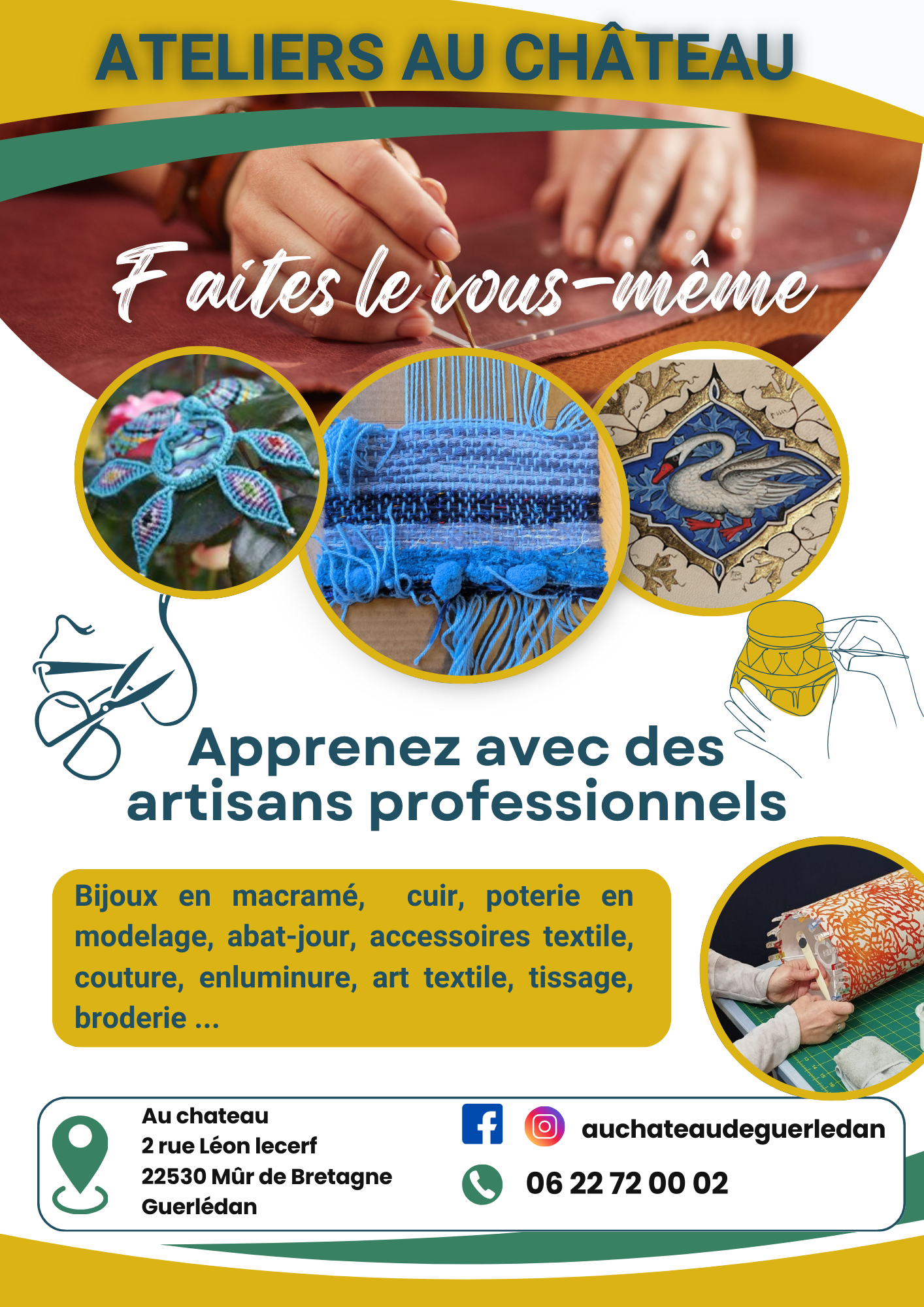 Faites le vous-même ! Ateliers au château