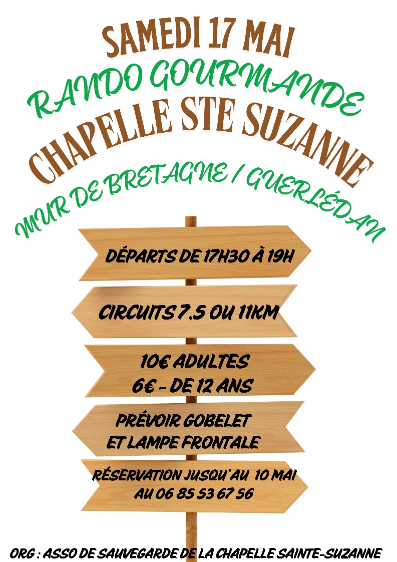 Rando gourmande - Chapelle Sainte-Suzanne