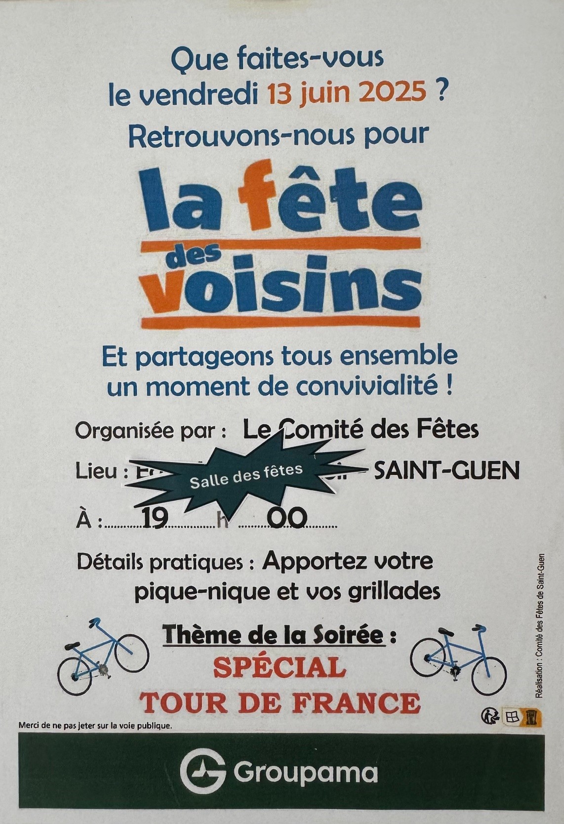 Fête des voisins - Saint-Guen