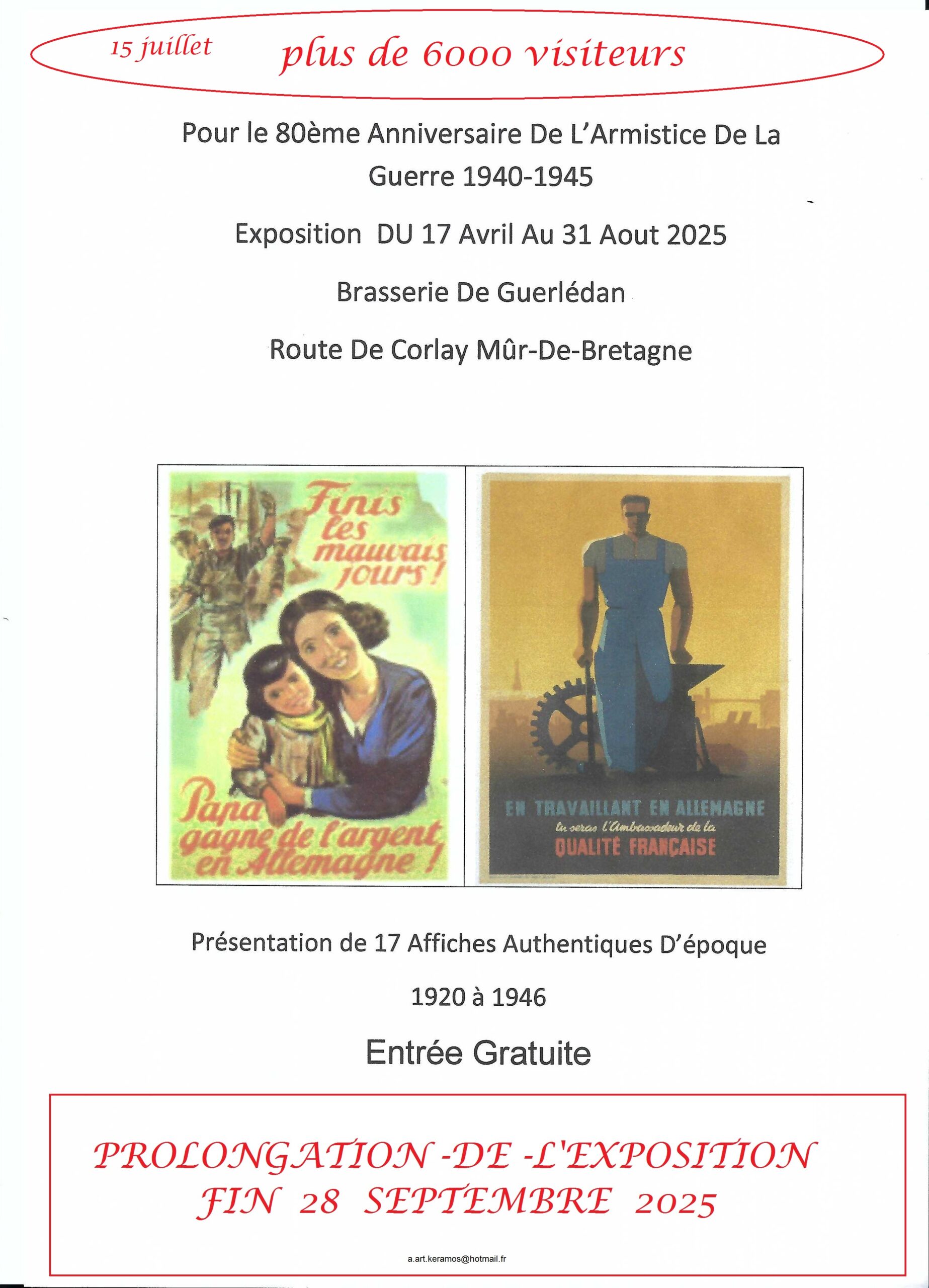 Exposition pour le 80ème anniversaire de l'Armistice de la guerre 1940 - 1945