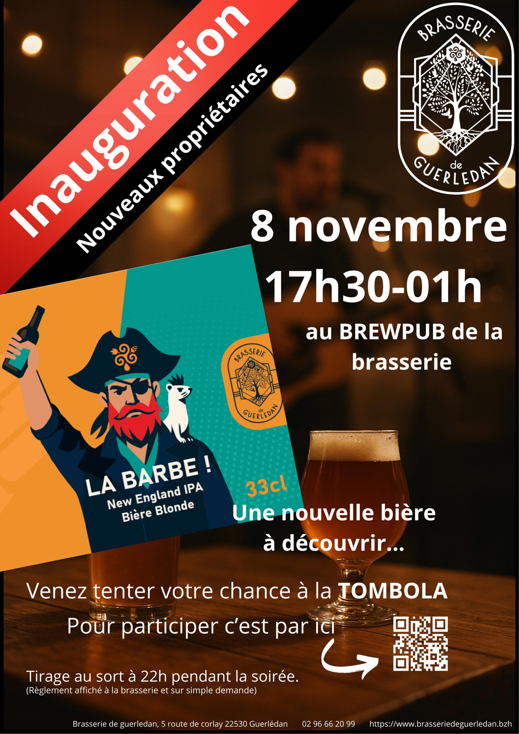 Brasserie de Guerlédan - Inauguration - Nouveaux propriétaires