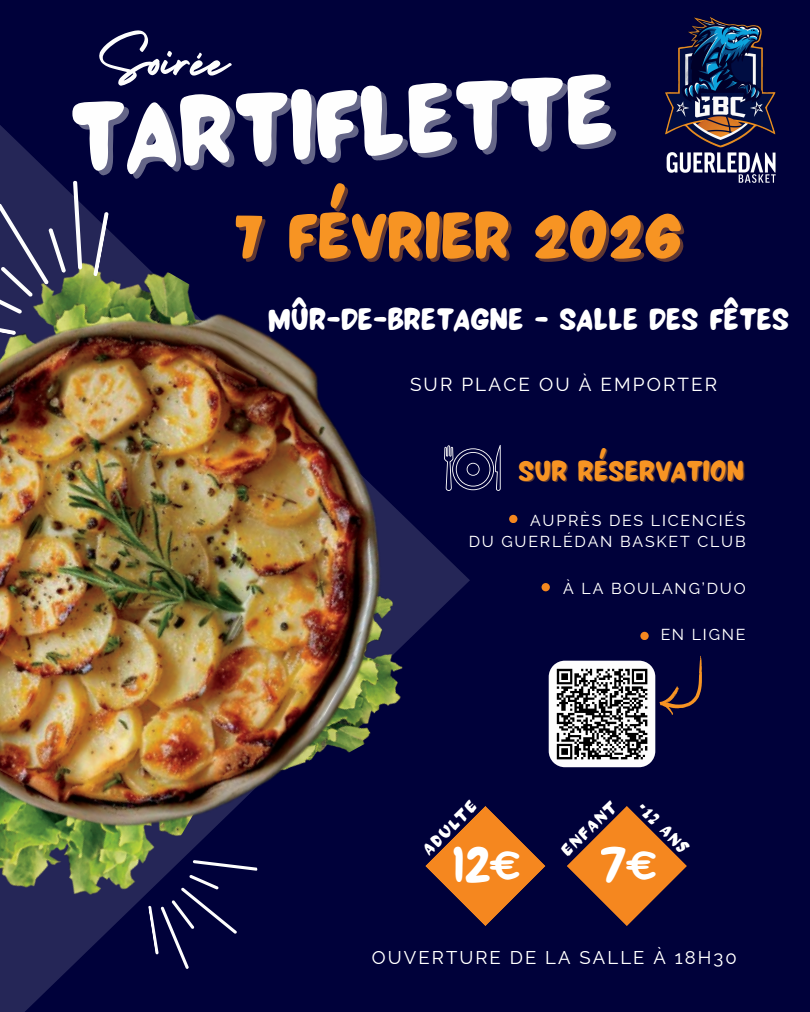 Soirée tartiflette - Guerlédan Basket Club