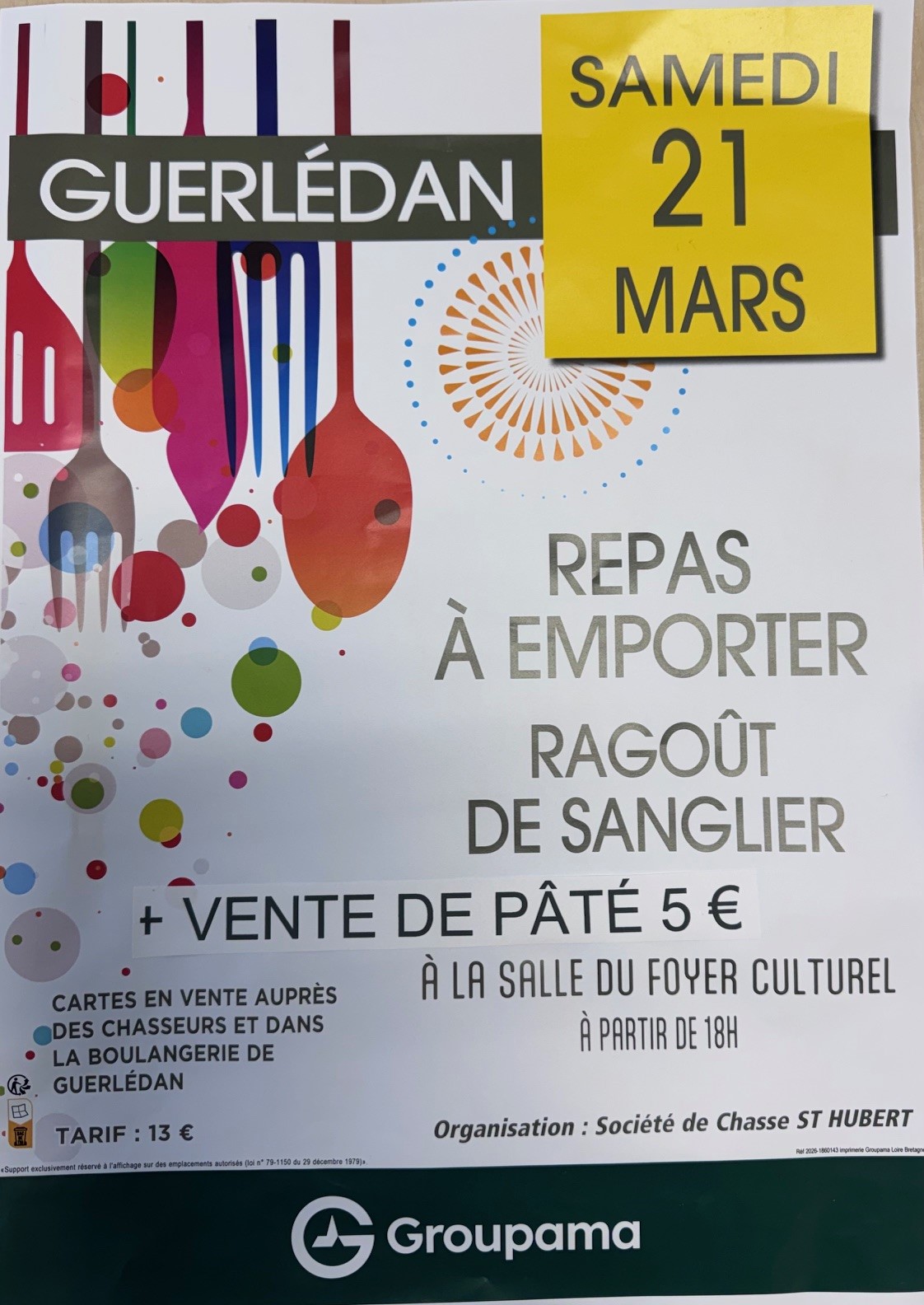 Repas des chasseurs - A emporter