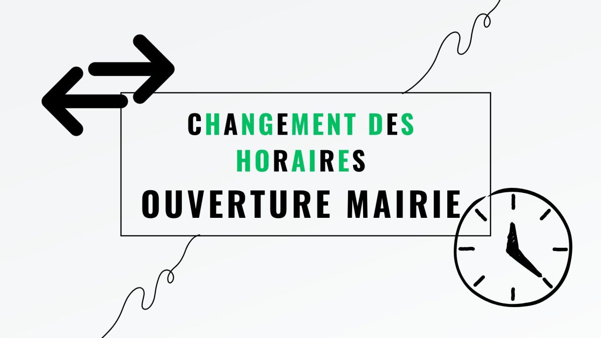 Modification horaires d&rsquo;ouverture mairie Mûr-de-Bretagne