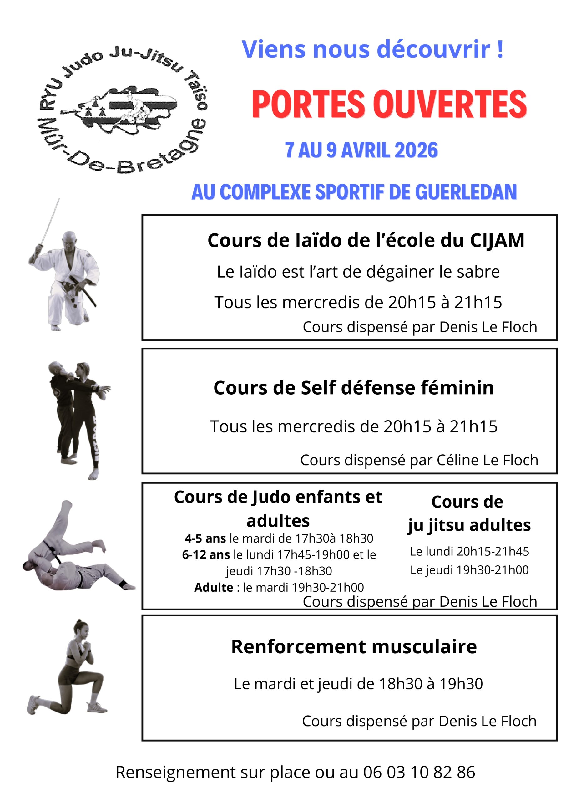 Portes ouvertes - Ryu Judo Ju-Jitsu Taïso Guerlédan