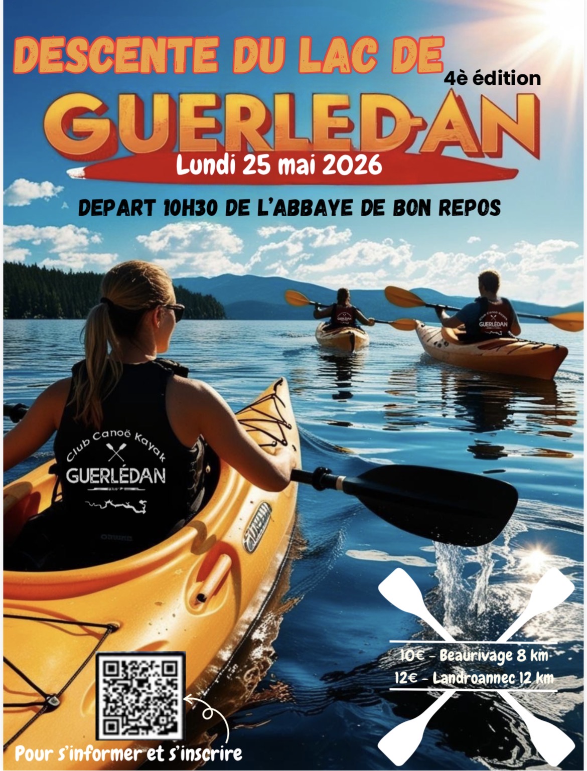 Descente du lac en canoë !