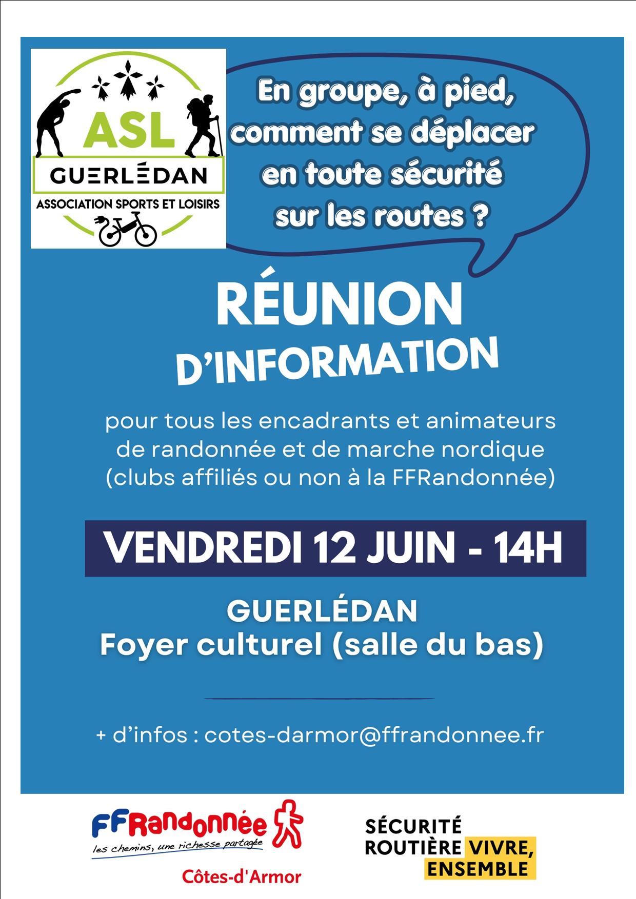 🚶♀️🚶♂️ Réunion d’information – Sécurité routière
