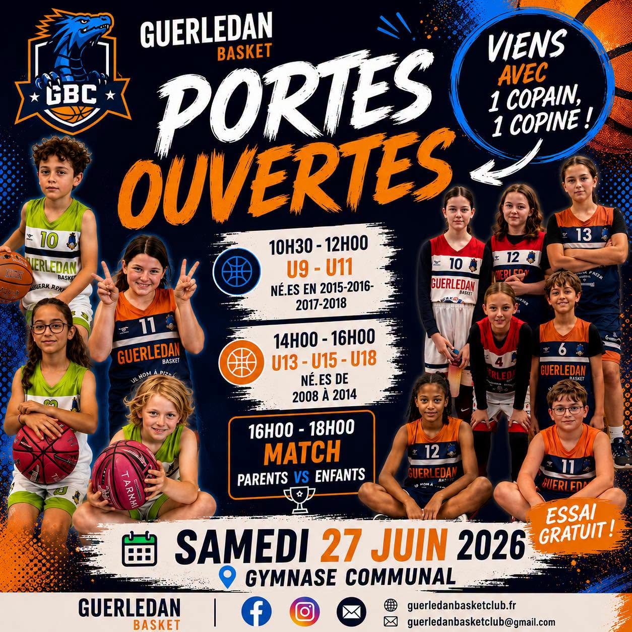 Portes ouvertes Guerlédan Basket
