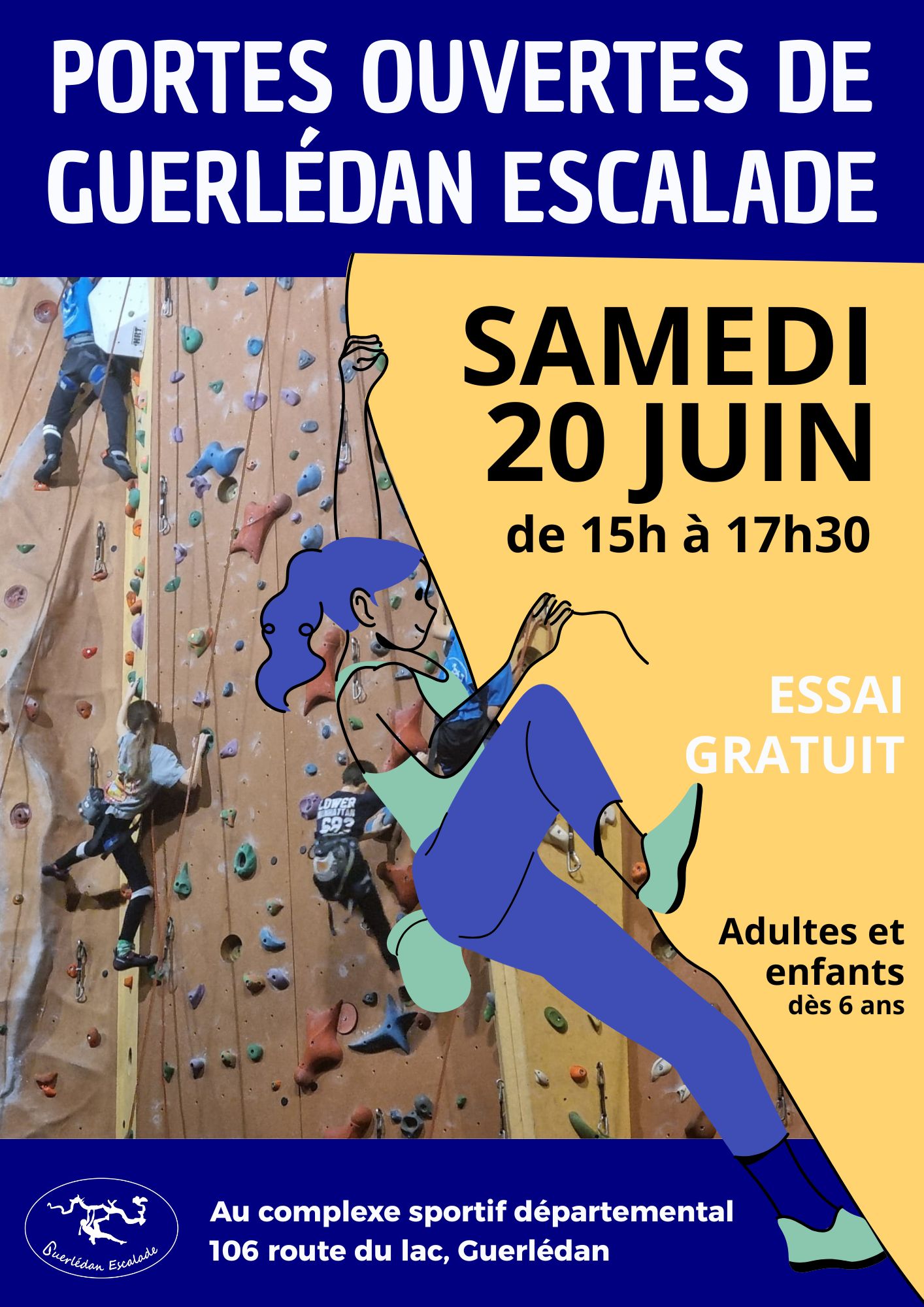 🧗♀️ Portes ouvertes Guerlédan Escalade 🧗♂️