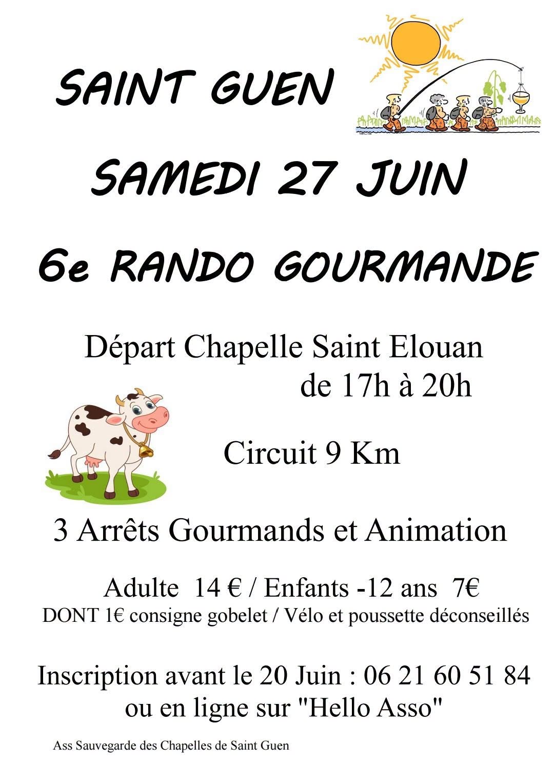 6ème Rando gourmande - Saint Guen