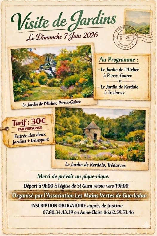 Les mains vertes de Guerlédan - Visite de 2 jardins remarquables
