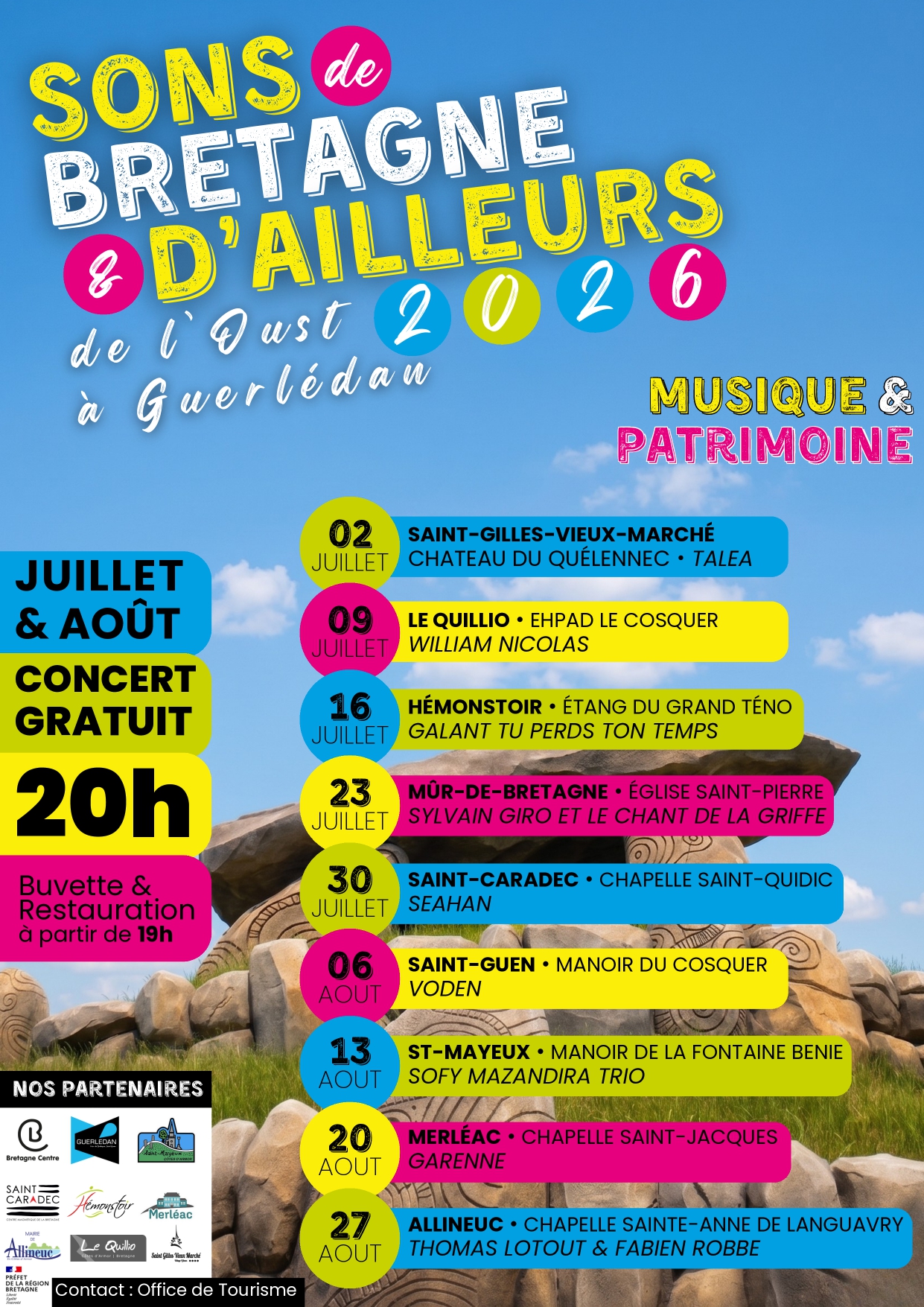 🎶 Sons de Bretagne & d'Ailleurs de l'Oust à Guerlédan 2026