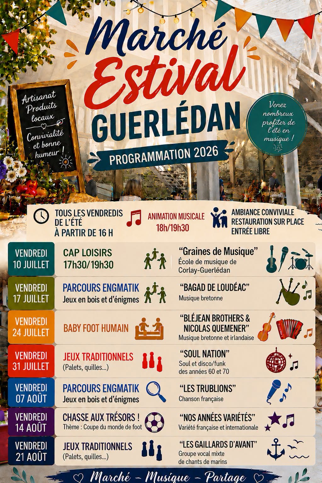 📣 [Marché estival 2026 - Guerlédan]