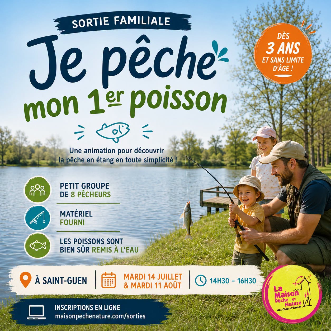 Je pêche mon premier poisson !