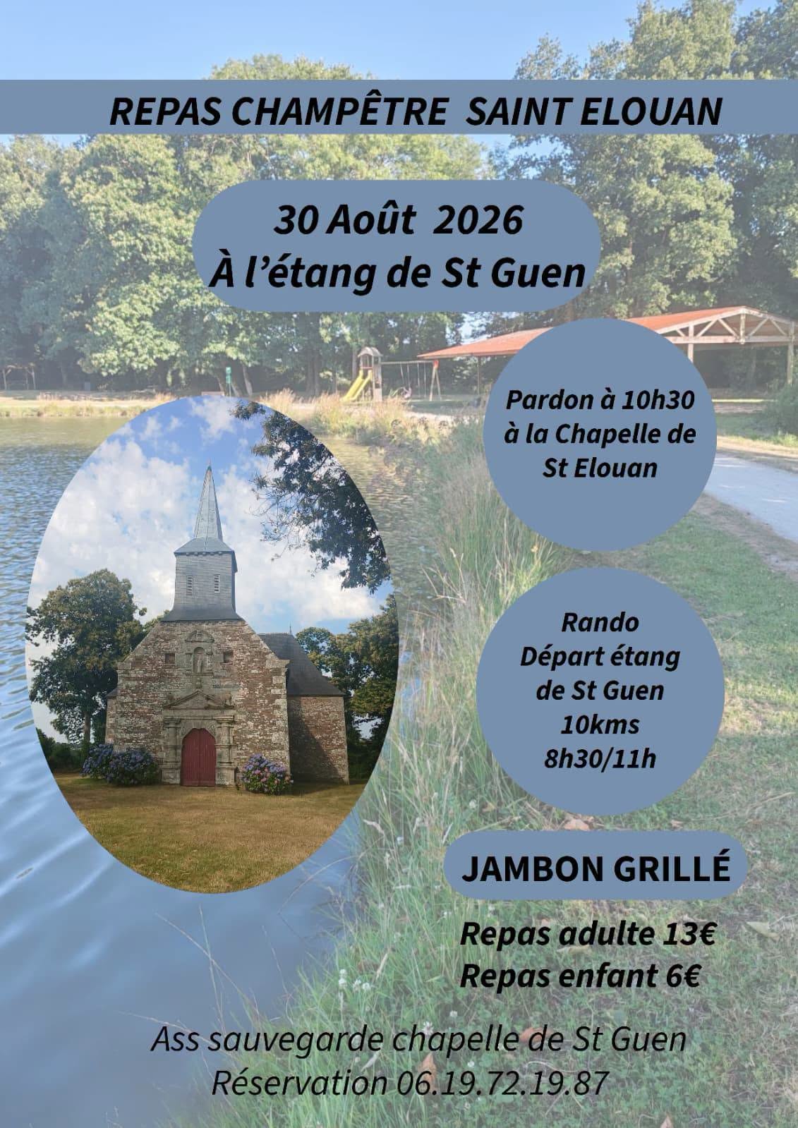 Repas champêtre et Pardon de Saint-Elouan (Saint-Guen)