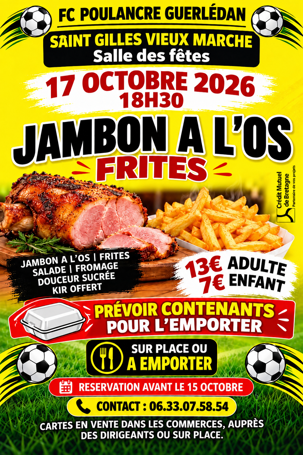 Jambon à l'os - FC Poulancre Guerlédan